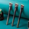 Brocha Facial M53, Brocha para Base de Maquillaje, Brocha Plana para Base de Maquillaje, Brocha Plana de Cabeza Plana para Base de Maquillaje Sin Marcas de Una Línea, Brocha de Maquillaje que No Absorbe el Maquillaje