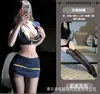 Lencería Sexy Gato Nocturno, Falda Sexy Ajustada a la Cadera, Uniforme de Azafata Qqny para Role-Playing, Traje de Secretaria Ol de Tentación Sin Quitar