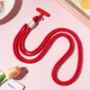 Cordón para Teléfono Color Sólido Cuerda Larga Antiperdida Bandolera Lateral Cordón para Teléfono Cuerda Colgante Antiperdida Colgante Resistente Personalizado Correa para el Hombro Cuerda de Colores