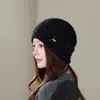 Nuevos Gorros Cálidos de Invierno para Mujer, Circunferencia de Cabeza Grande, Gorros Holgados que Protegen las Orejas, Moda Coreana de Punto de Alta Gama Anti-Frío