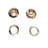 Ojal de Cobre Dorado Forma de Champiñón, Diámetro Exterior de 12 mm, Diámetro Interior de 6 mm, Accesorios Dorados con Recubrimiento Antióxido para Bolsos, Carteras y Correas