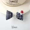 Tela de Algodón Rellena con Adornos de Lentejuelas Florales a Cuadros Estilo Coreano Accesorios de Lazo Accesorios de Flor para Bolsas y Zapatos Accesorios para Ropa