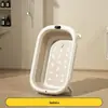 Banheira dobrável infantil, suporte reclinável, banheira universal, banheira grande, estendida, produtos para recém-nascidos, banheira para bebês