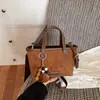 Bolso Retro Transfronterizo para Mujer 2026 Nuevo Otoño Invierno Gran Capacidad Hombro Único Cruzado Bolso Cubo Sencillo Casual