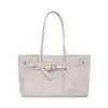 Bolsa Tote de Design Exclusivo com Textura Trançada Bolsa para o Trabalho e o Dia a Dia Transfronteiriça Novo Estilo Tendência Versátil Bolsa Grande Bolsa de Ombro Único