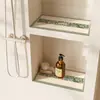Alfombrilla de baño simple de nicho, absorbente de agua, secado rápido, alfombrilla a prueba de humedad, alfombrilla antihongos para estante de baño, alfombrilla de protección y drenaje para encimera de baño
