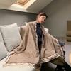 Bufanda Cálida Dongdaemun 2021 Nueva Bufanda Gruesa de Cachemir Doble Cara para Mujer Otoño e Invierno Venta al por Mayor