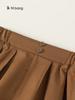 Ropa para Niños Youbao Verano Nuevo Pantalones de Bolsillo con Dobladillo Enrollado para Niños, Pantalones Casuales Holgados para Niños Pequeños, Shorts de Color Sólido para Niñas