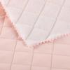 Tela de algodón bordada y acolchada Chunya de 400T con punto de hilado, para ropa infantil, 4 cm, rombo rosa
