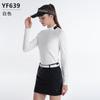 Camiseta de manga larga para mujer PGM golf otoño e invierno ropa cremallera invisible delantera tejido de terciopelo ropa deportiva para mujer
