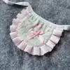 Babador de tecido para pet, bandana com estampa de cachorro, cachecol para pescoço de gato, acessórios fofos para Bichon Frisé e Lulu da Pomerânia