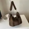 Otoño Invierno 2026 Bolsa Popular de Felpa para Mujer Bolso Tote de Gran Capacidad Bolso de Hombro para el Viaje Urbano Bolso de Mano