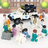 4 Tipos de Minifiguras de Doctor, Bloques de Construcción de Partículas Pequeñas Meiko, Juguetes para Niños, Venta al por Mayor Transfronteriza M8115 Figuras Profesionales