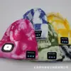 Gorra con Auriculares Bluetooth de Iluminación LED Transfronteriza, Gorro de Punto Cálido para Hombres y Mujeres con Ala Ancha e Iluminación, Accesorio de Gorra de Ala Ancha