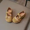 Zapatos Mary Jane Retro de Gamuza Estilo Coreano para Mujer 2026 Otoño Nuevos Versátiles Correa de Doble Hebilla Punta Redonda Suela Plana Boca Baja Zapatos de Salón