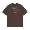 Camiseta Casual de Manga Curta com Gola Redonda e Estampa de Slogan Alfabeto Ano Número Cole Buxton Minimalista High Street Tendência
