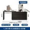 Tocador Negro de Estilo Sencillo y Tocador Integrado con Cómoda Gabinete de Almacenamiento para Dormitorio de Lujo Ligero Tocador de Estilo Lujo Ligero
