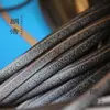 Ronda cuero sintético mimbre PE tiras de mimbre tejido a mano maceta DIY plano mimbre plástico tejido silla de exterior para ocio botella de aceite