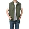 Colete de Secagem Rápida para Homens, Primavera/Verão/Outono, Múltiplos Bolsos, Colete de Trabalho Fino, Tamanho Grande, Fornecimento Direto do Fabricante