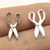 19x 11mm 0.5g multicolor retro DIY aleación accesorios artículos para el hogar tijeras colgante