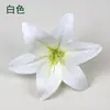 Cabeza de lirio de simulación, sensación 3D, película, diámetro 14 cm, cabeza de flor de lirio individual, película 3D, simulación de cabeza de flor de lirio