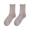Calcetines de media pantorrilla para mujer Zhuji para Otoño e Invierno, Estilo Ins de moda, Calcetines Deportivos de Color Sólido Versátiles para Pareja, Calcetines Holgados para Mujer