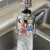 Boquilla a Prueba de Salpicaduras para Grifo de Dibujos Animados con Filtro Adicional, Extensión para Fregadero de Cocina, Adaptador Giratorio Universal