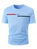 Aliexpress Transfronteiriço Verão Masculino 100% Algodão Moda Casual Solto Plus Size Estampa de Tubarão Esportivo Gola Redonda