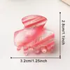 Pinza para el pelo a rayas pequeñas de estilo suave al por mayor de fábrica para flequillo y cabello suelto, pinza de garra versátil, accesorio simple para el cabello para mujeres