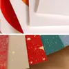 Batik Retrô Espessado Papel de Arroz Pintura Chinesa Cartão Ventilador Azul Dez Mil Anos Papel de Arroz Cartão em Branco Especial para Caligrafia Lente