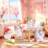 Novo produto: Caixa Surpresa Diário da Menina Miau Miau, estatueta fofa de resina com tema de gato para amizade do dia a dia, decoração de mesa