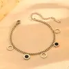 Collar Pulsera Joyería Moda Acero Inoxidable Hueco Transfronterizo Acero de Titanio Flor de Cinco Hojas 18k Traje Redondo Hueco