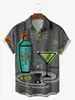 2024 Nueva Estación Independiente Transfronteriza Camisa de Manga Corta para Hombre Elástica en Cuatro Direcciones Camisa con Impresión Digital 3D Imagen de Fábrica de Origen