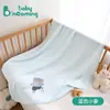 Toalla de Baño Seersucker de Seis Capas para Bebés y Niños Pequeños, Toalla de Baño de Gasa de Algodón de Bambú, Tamaño Grande, Color Sólido, Toalla de Baño para Todas las Estaciones