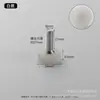 Venta directa acero inoxidable fondo negro y blanco pie de ajuste de plástico soporte de equilibrio fijación mecánica muebles pie de ajuste de nylon atornillado a mano