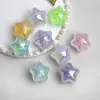 Ding Yi 21 Luna Fría Encuentro Pintura al Óleo Estrella de Cinco Puntas Resina Galvanizada Cuentas con Agujero Pulsera DIY Accesorios de Joyería