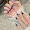Rickman Nueva Manicura de Halloween Uñas Postizas Europeas y Americanas Pieza de Uña de Araña Murciélago Manicura Hecha a Mano Lote