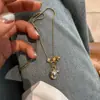 Colgante de Calabaza Estilo Libro Rojo Pequeño Anillo Dorado para Correr Collar de Cuerda Trenzada Verde Cadena Clavicular Trenzada Retro de Gama Alta para Mujer