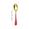 Venta Caliente de Amazon Vajilla de Acero Inoxidable Chapado en Oro Negro Cuchillo y Tenedor Creativos para Bistec Cuchara Chapado en Titanio Colorido Juego de Vajilla Occidental