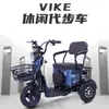 Transporte de Ocio Personalizado para Padres e Hijos y Personas Mayores Ligero Comercio Exterior Transfronterizo Patineta Motocicleta con Batería de Litio Vehículo Eléctrico de Tres Ruedas