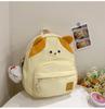 Mochila Fofa de Gatinho Desenho Animado Estilo College Feminino Doce Mochila Escolar Grande Capacidade Versátil Mochila de Armazenamento para Estudante