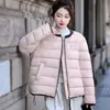 Coleção de inverno 2026: jaquetas acolchoadas de algodão, elegantes e versáteis, com decote redondo, tecido macio e leve, aquecimento e um corte solto estiloso