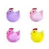 Novo produto transfronteiriço: Figurinhas de galo pequeno que brilham no escuro, acessórios adoráveis para decoração DIY de paisagismo de jardim, ornamentos de resina para paisagem em miniatura