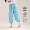 Tutu Elefantinho Roupas Infantis Calças Anti-Mosquito para Meninas 2026 Verão Novo Fresco Ultra-Fino Calça Jogger Infantil Casual Longa