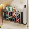 Estante de almacenamiento magnético para refrigerador de cocina, herramienta de almacenamiento para film plástico, estante de almacenamiento para rollo de papel doméstico montado en la pared sin taladro