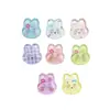 Botones de Conejo Impresos de Dos Ojos Estilo Lindo y Fresco Botones de Cabeza de Conejo de Dibujos Animados para Ropa Infantil Suéter Cárdigan Vestido Botones Decorativos