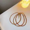Nuevo Estilo Celebridad de Internet Transmisión en Vivo Mismo Estilo Pulsera de Cristal Arena Natural para Mujer ins Nicho Simple Elegante Pulsera para Novia