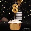 Decoración de pastel de Año Nuevo 2024 fiesta navideña celebridad de internet vela digital cumpleaños tarjeta de feliz año nuevo enchufe para vestir