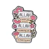 Broche Floral Rosa Estilo Ins, Boton Lembrete Divertido com Letras, Pin Personalizado para Decoração de Roupas e Bolsas