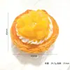 Tarta de frutas de crema mediana y grande, juguete de comida de simulación, accesorios de resina, imanes para nevera DIY, colgantes, material de decoración para hebilla de zapatos, kit